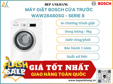 Máy giặt Bosch seri 8 WAW28480SG - Made in Germany 